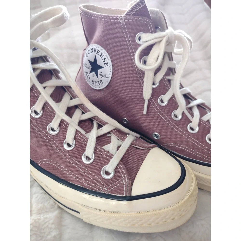 Vintage Converse Chuck 70 High Top Sneakers Saddle Rose Pink 168510C M 7.5 W 9.5 - Picture 3 of 9